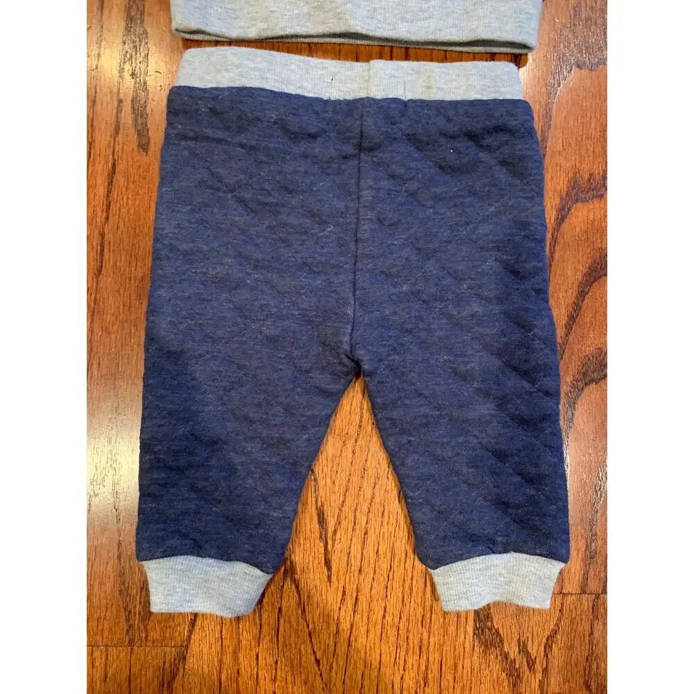 7 for all Mankind Pullover Jogger Sets (2) | Navy & Gray | 0-3 months